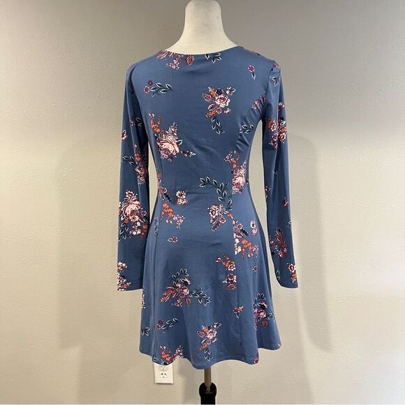 Mudd long sleeve Floral mini Dress size medium - Picture 4 of 11